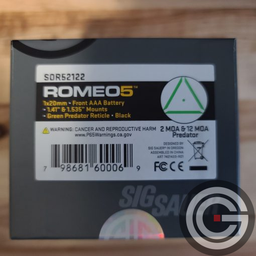 Sig Sauer Romeo5 XDR Predator Compact Green Dot Sight - Image 3