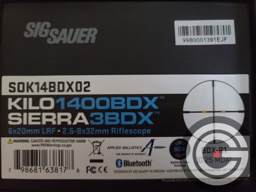 Sig Sauer BDX Sierra3 2.5-8x32mm+ Kilo1400 - Image 3